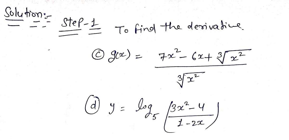 Calculus homework question answer, step 1, image 1